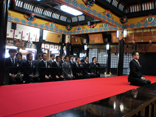 初詣：白山神社にて。