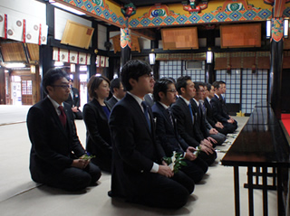 初詣：白山神社にて。